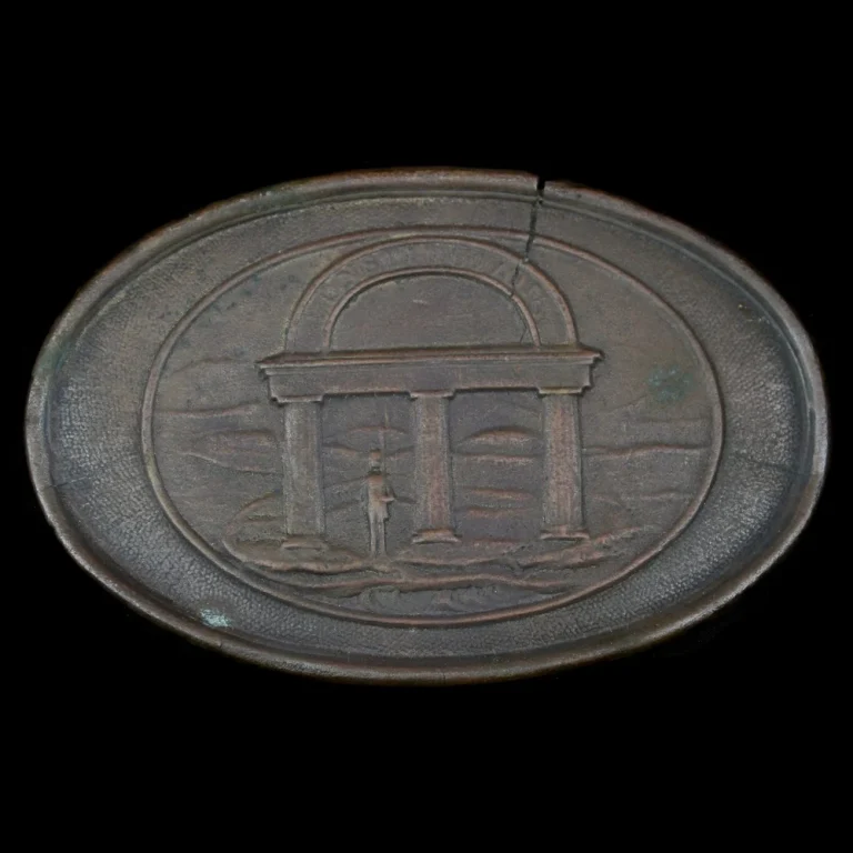 Excellent, Excavated, Georgia Cartridge Box Plate