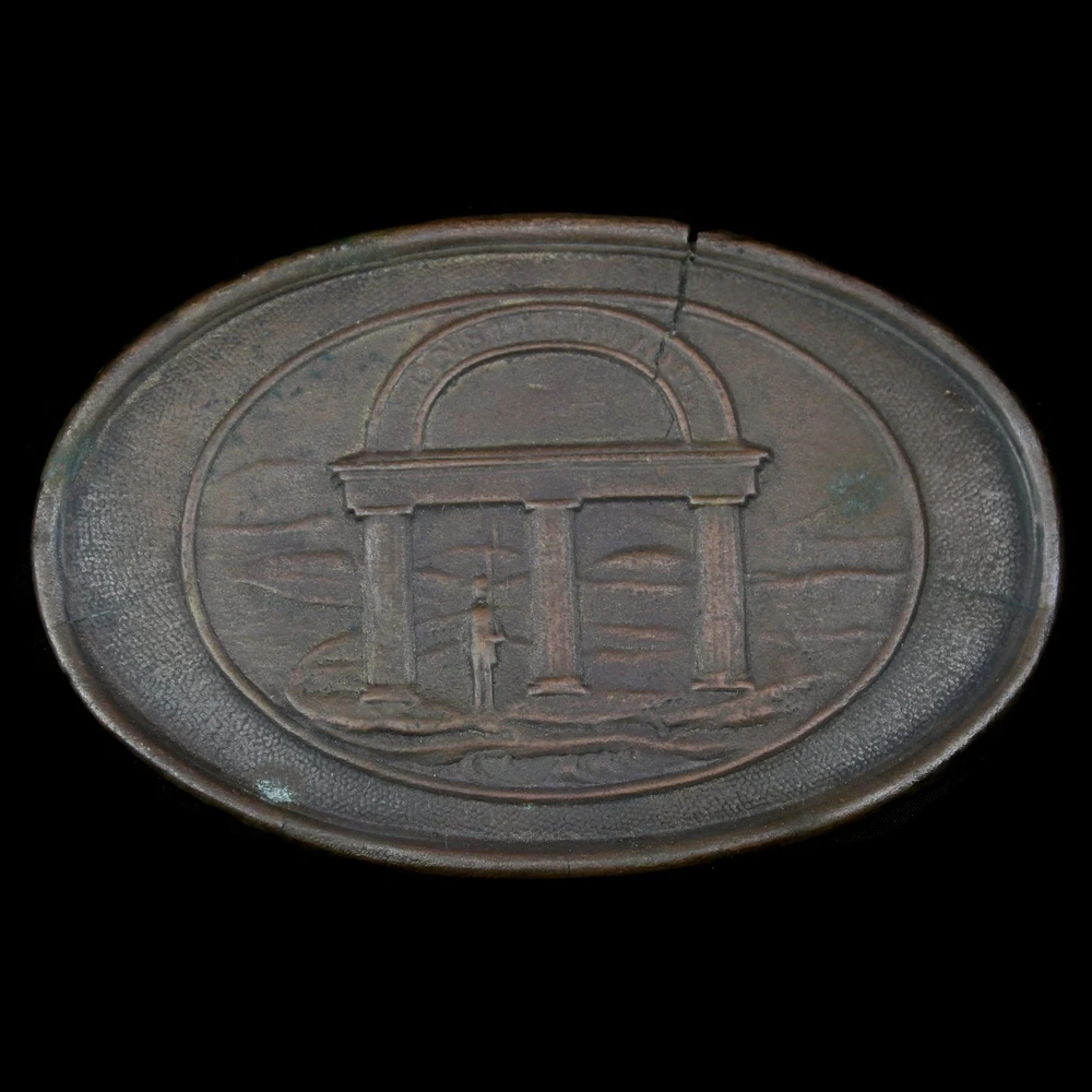 Excellent, Excavated, Georgia Cartridge Box Plate