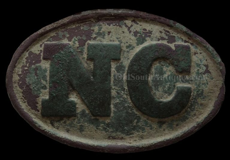 North Carolina Oval Belt Plate