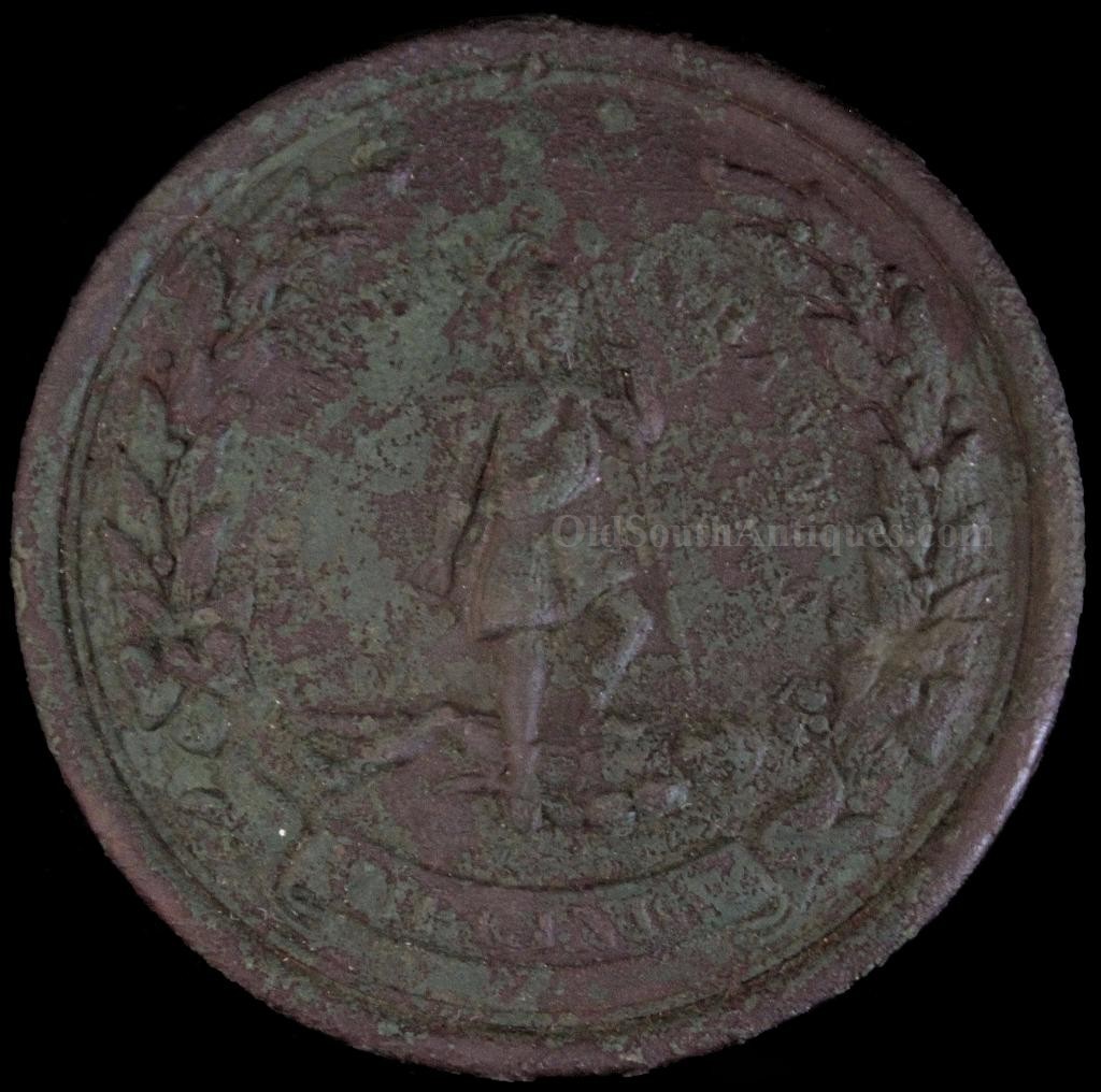 One of Only Two Known Round Virginia Sword Belt Plate