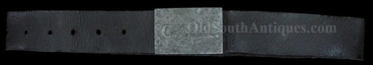 Extremely Rare Pewter CSA Waist Belt