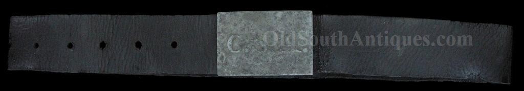 Extremely Rare Pewter CSA Waist Belt