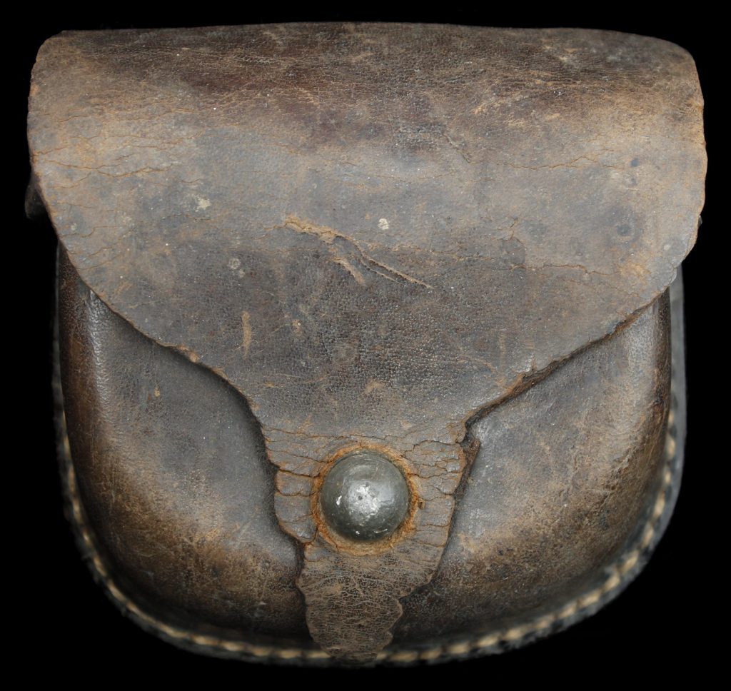 Russet Confederate Cap Box with Lead Finial