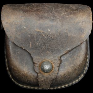 Russet Confederate Cap Box with Lead Finial