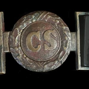 “Pointed Serif Virginia Style” CS Cavalryman’s Belt
